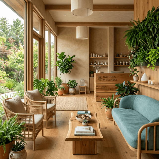Holistic wellness clinic interior